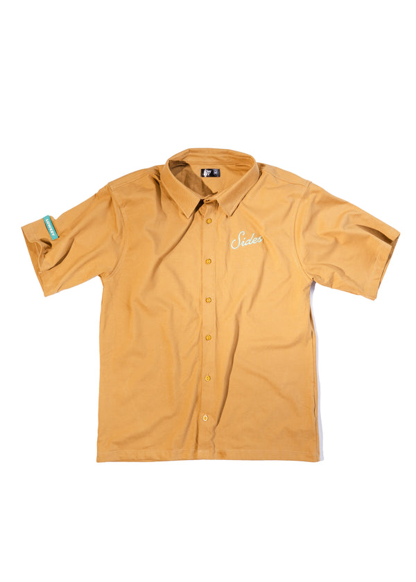 CAMISA CAFÉ MANGA CORTA - SIDES